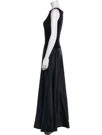 T by Tadashi Square Neckline Long Dress