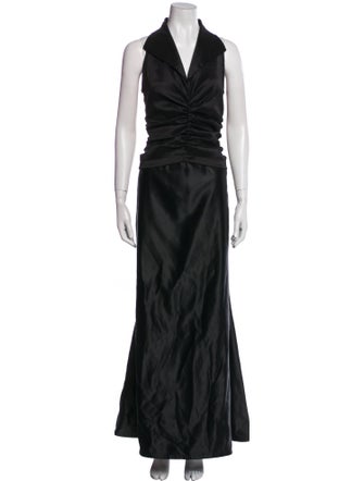 T by Tadashi Halterneck Long Dress