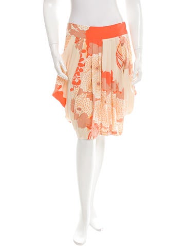 Tracy Reese Silk Pleated Skirt w/ Tags