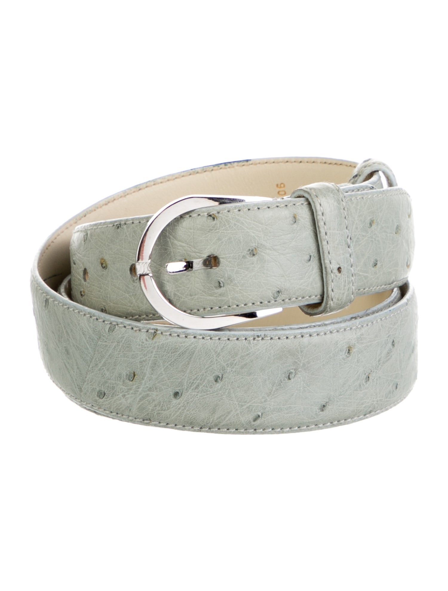 Tanino Crisci Ostrich Belt