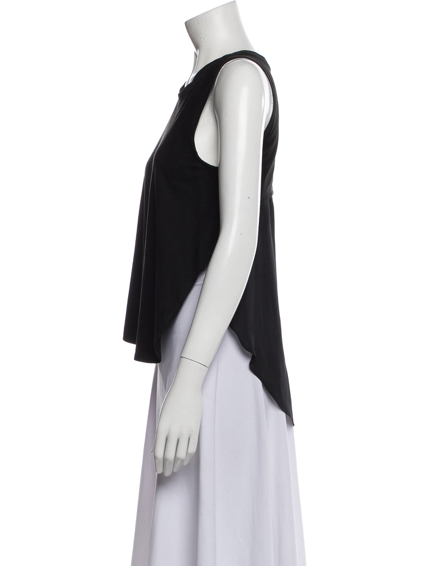 10 Corso Como Suede Scoop Neck Top