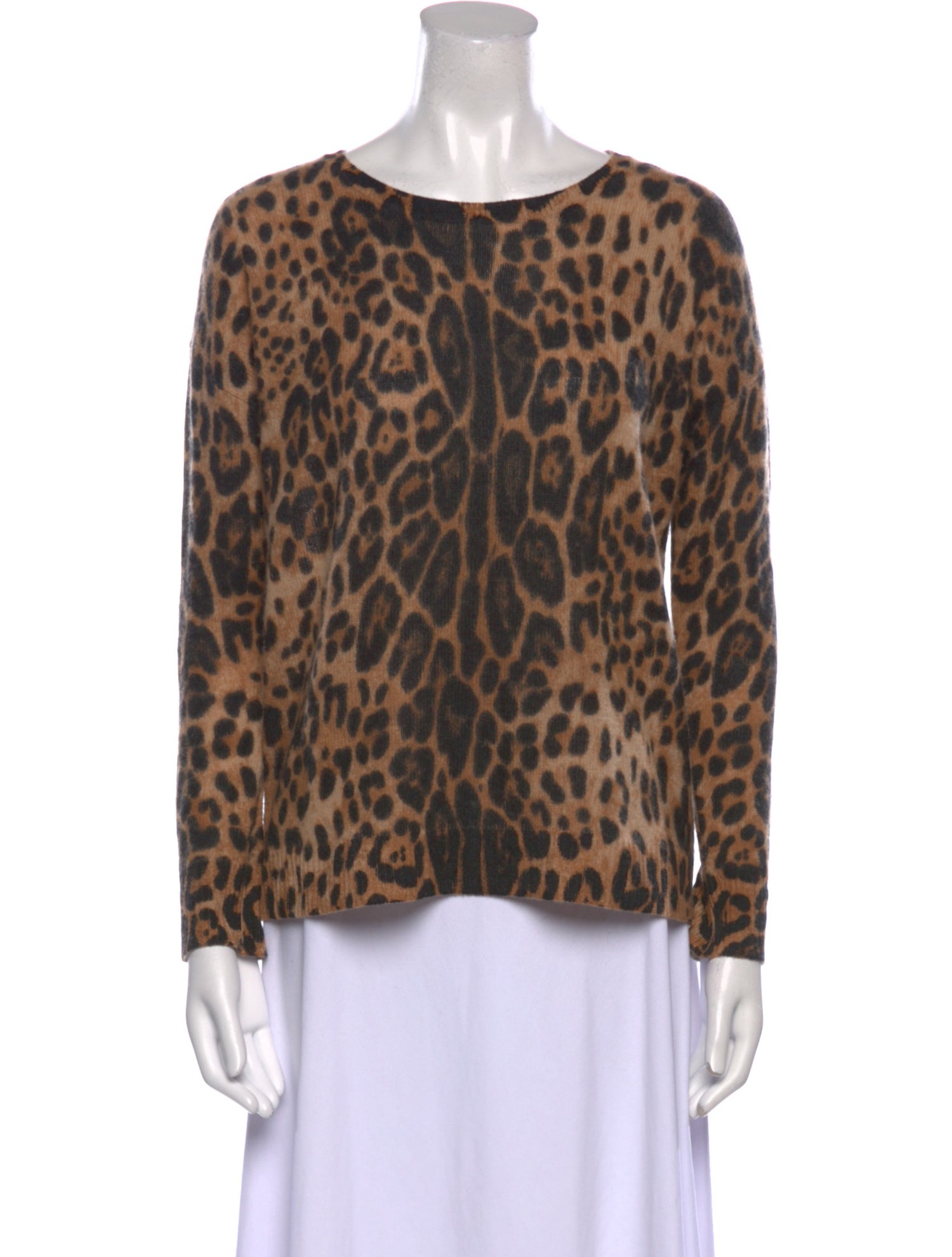 The Cashmere Project Cashmere Animal Print Sweater