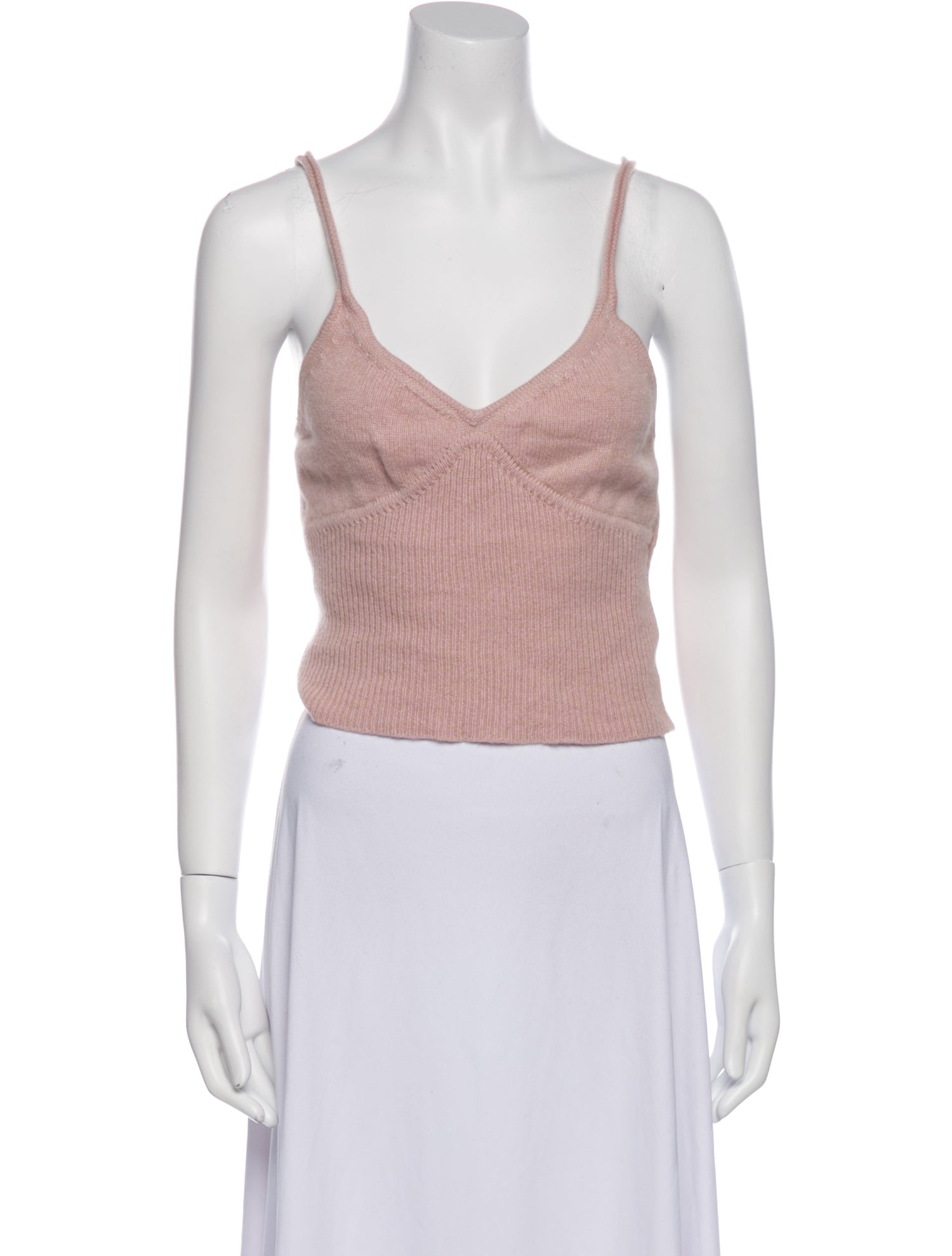 The Cashmere Project Cashmere V-Neck Crop Top