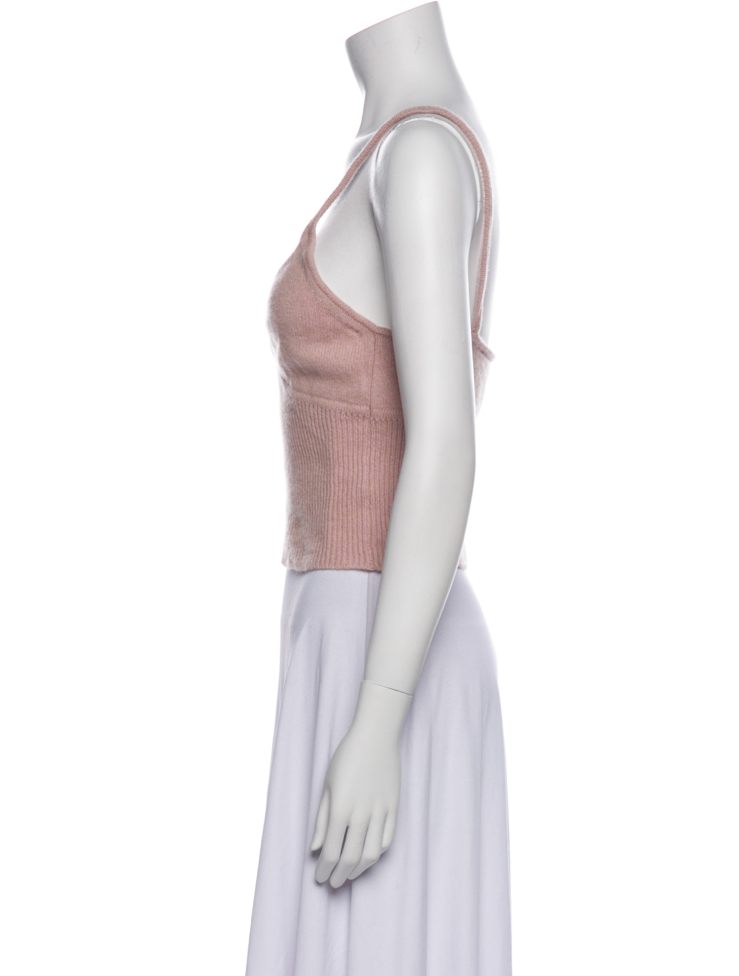 The Cashmere Project Cashmere V-Neck Crop Top