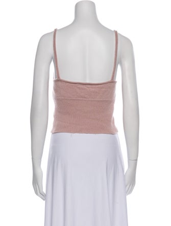 The Cashmere Project Cashmere V-Neck Crop Top