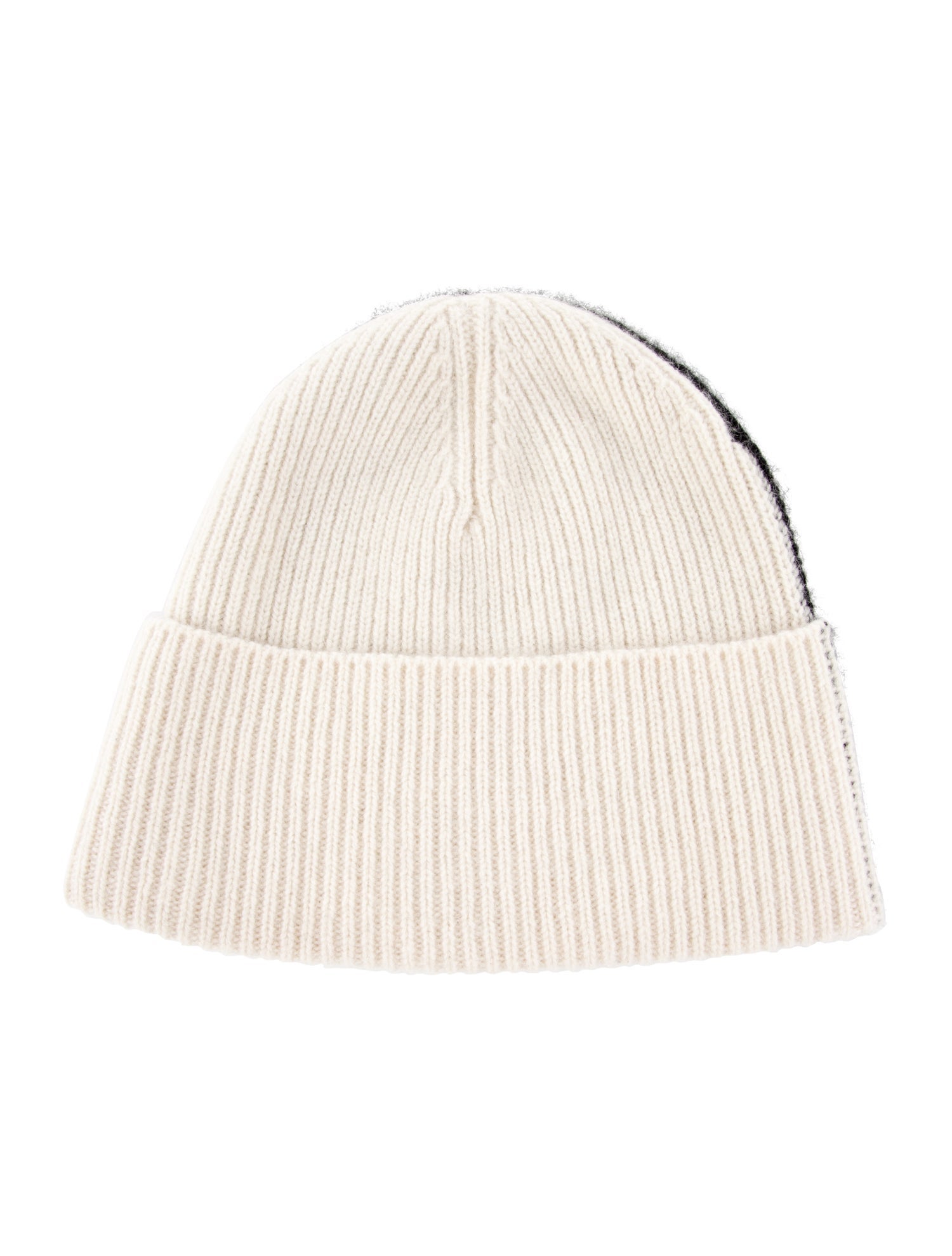 The Cashmere Project Two-Tone Knit Beanie