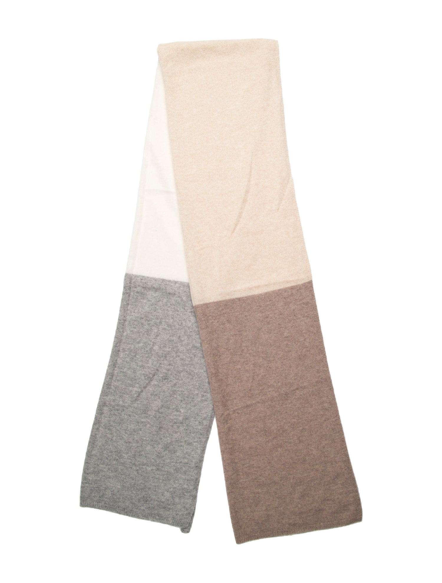 The Cashmere Project Silk Colorblock Pattern Scarf