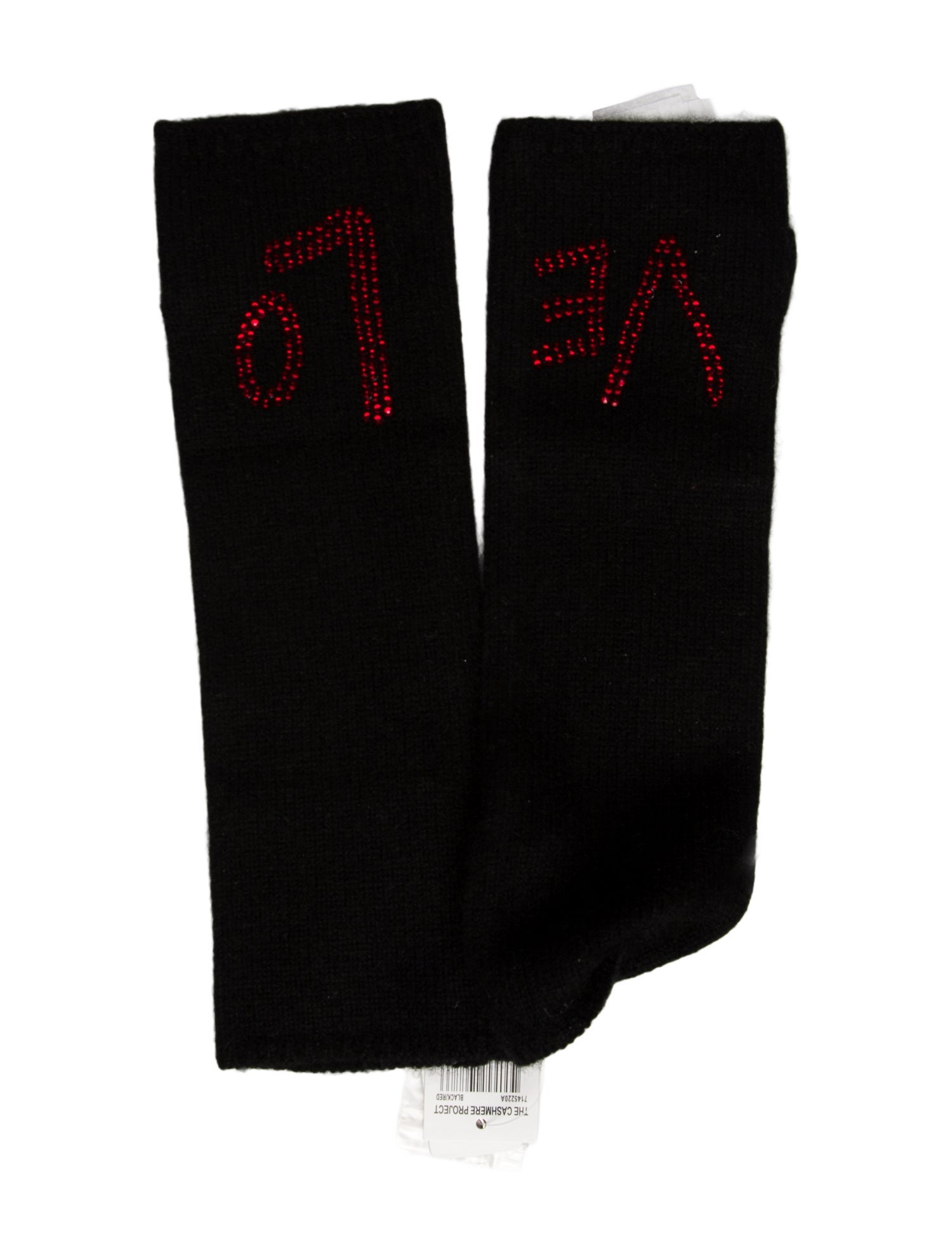 The Cashmere Project Fingerless Studded Gloves