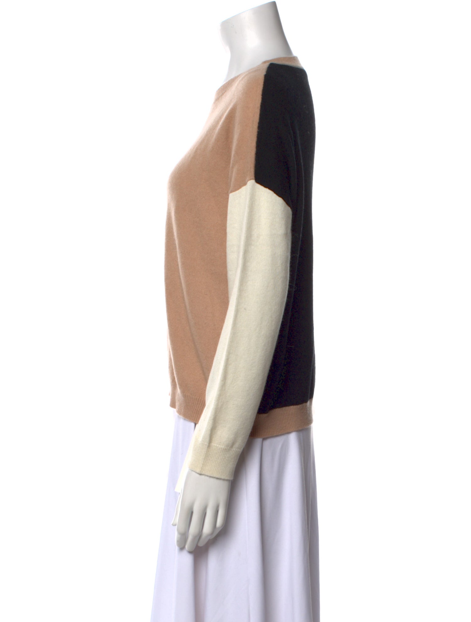 The Cashmere Project Cashmere Colorblock Pattern Sweater