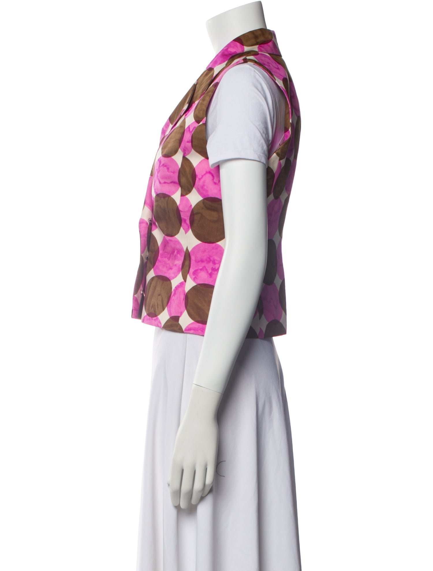Todd Oldham Floral Print Vest