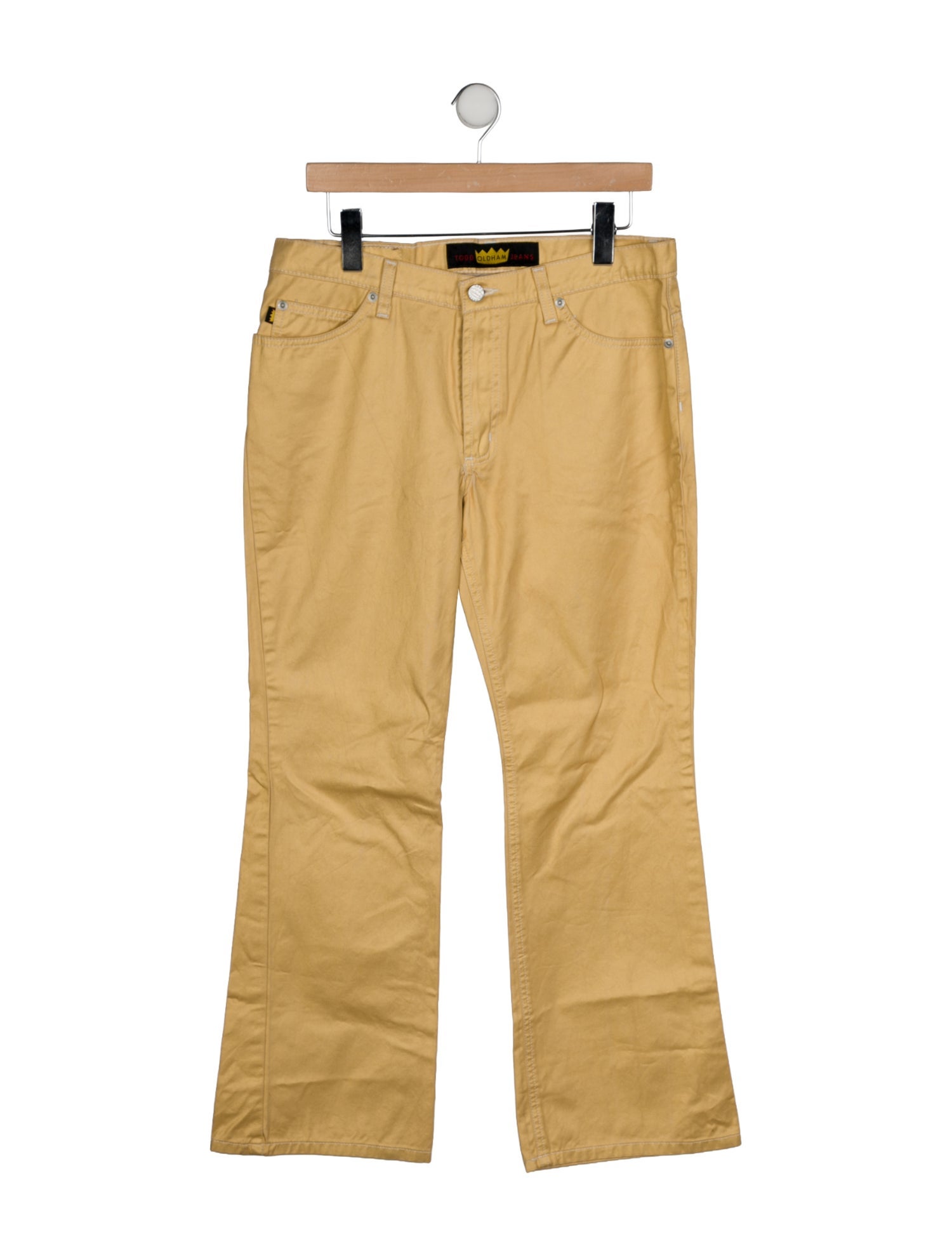 Todd Oldham Mid-Rise Wide Leg Jeans