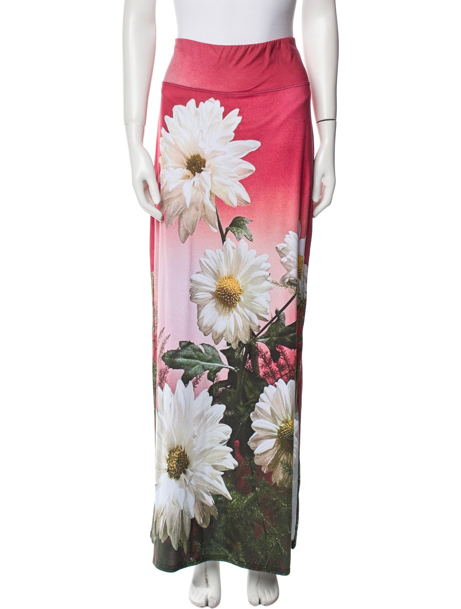 Todd Oldham Floral Print Long Skirt