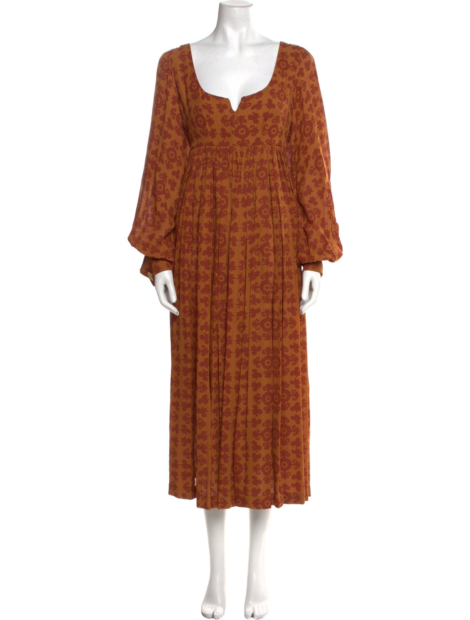 Todd Oldham Silk Long Dress