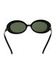 Todd Oldham Oversize Tinted Sunglasses