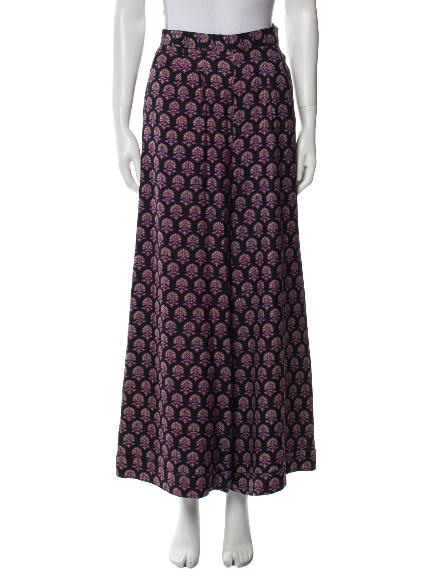 Todd Oldham Wool Wide Leg Pants