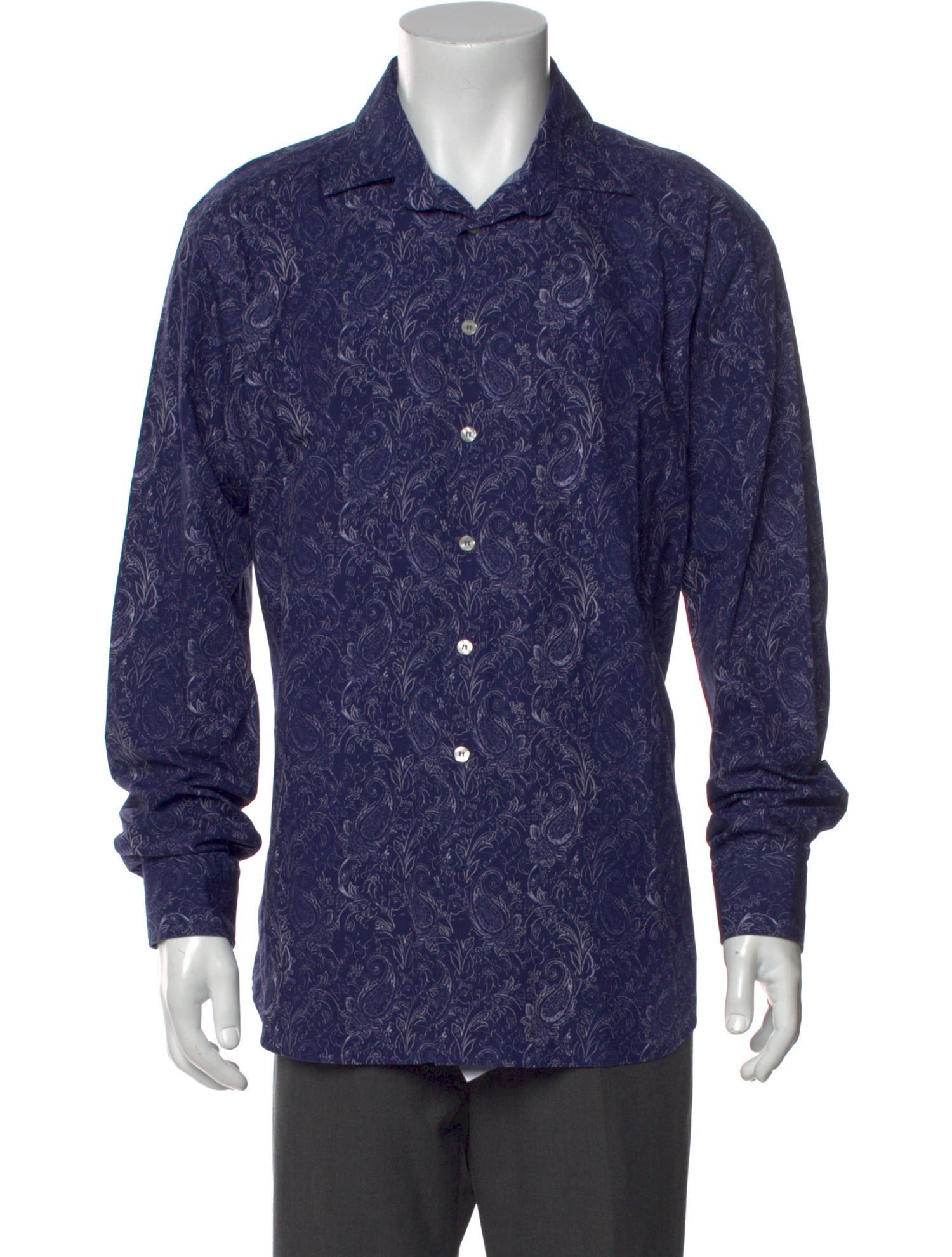 Todd Oldham Paisley Print Long Sleeve Shirt
