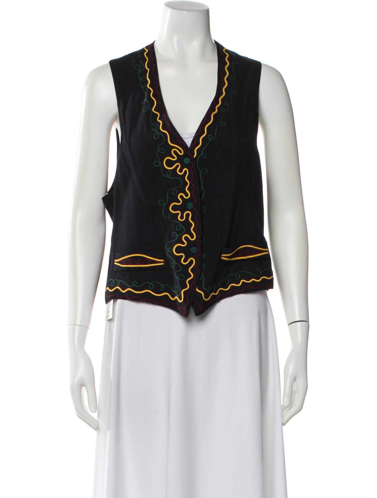 Todd Oldham Graphic Print Vest