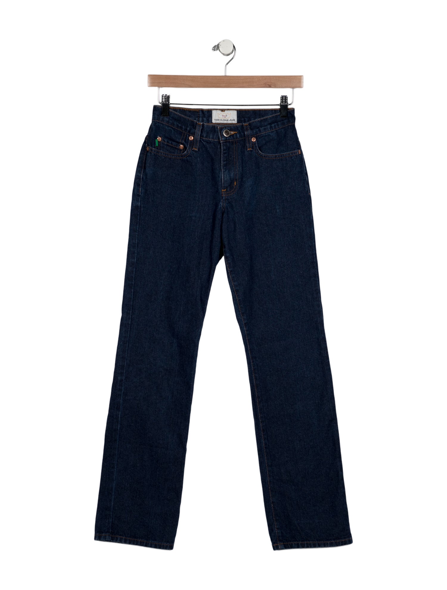 Todd Oldham Mid-Rise Straight Leg Jeans