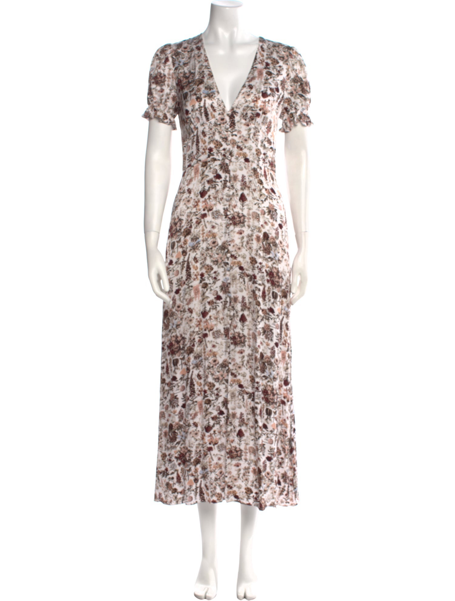 TVF for DVF Floral Print Long Dress