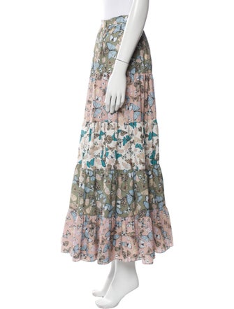 TVF for DVF Printed Midi Length Skirt
