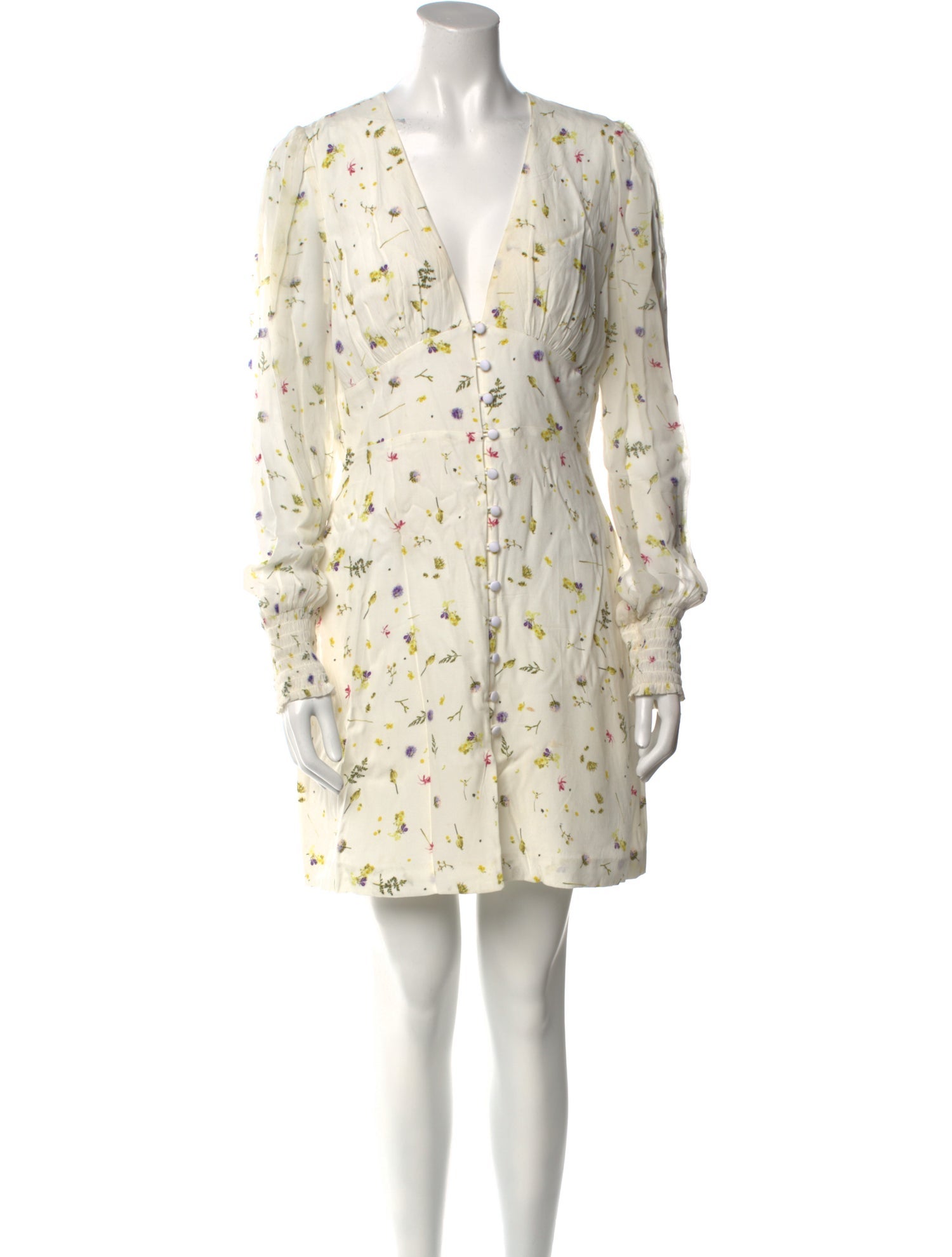 TVF for DVF Floral Print Mini Dress