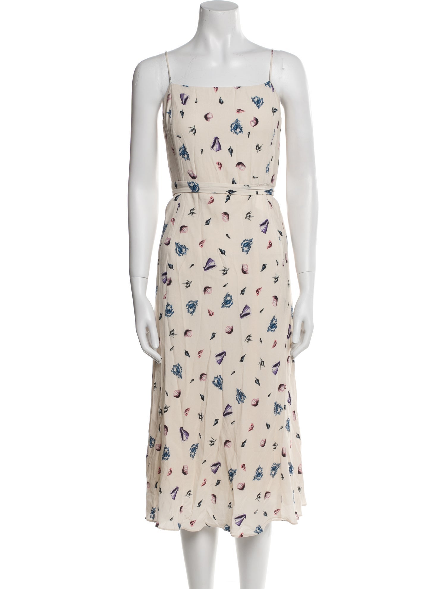 TVF for DVF Floral Print Midi Length Dress