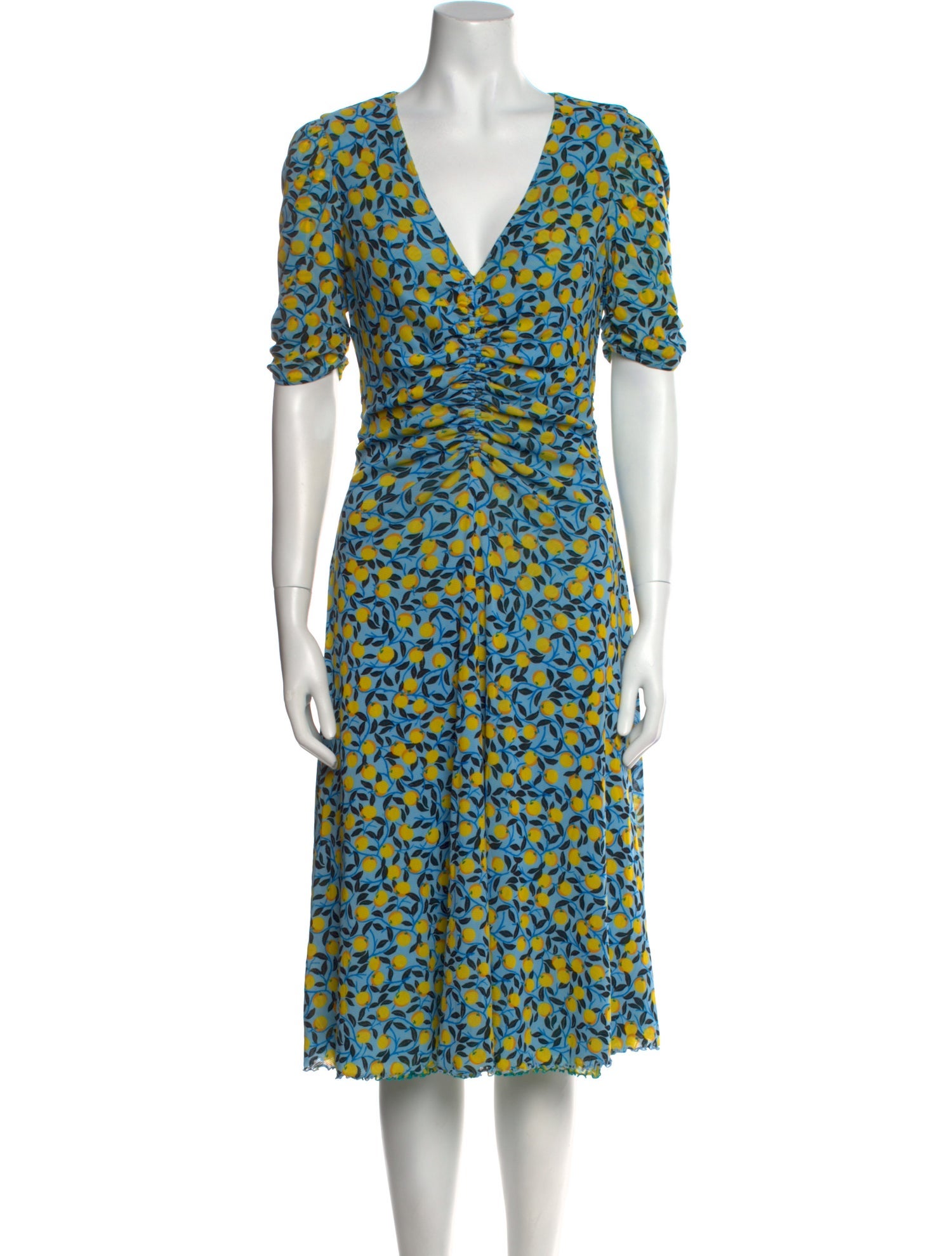 TVF for DVF Silk Midi Length Dress