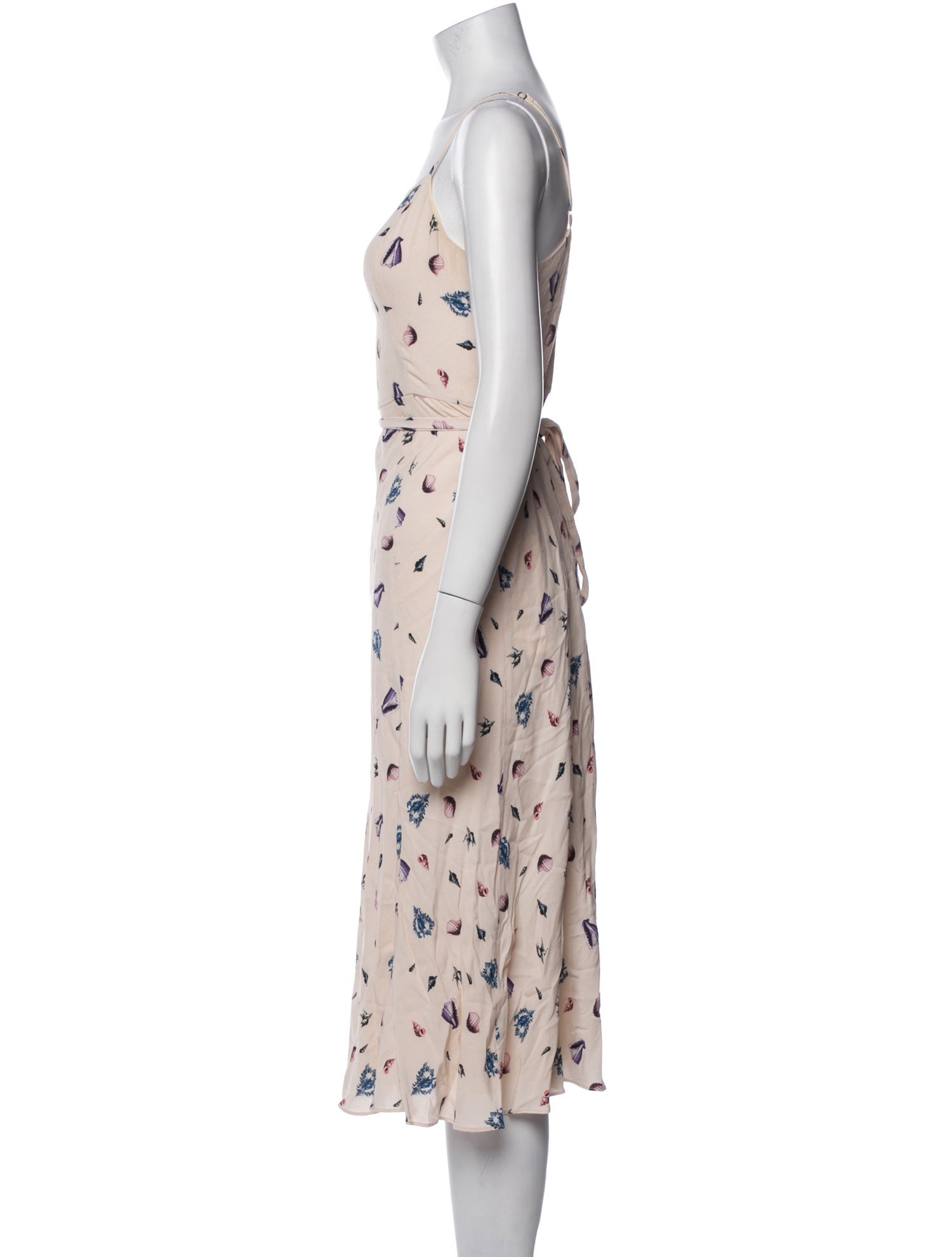 TVF for DVF Floral Print Midi Length Dress