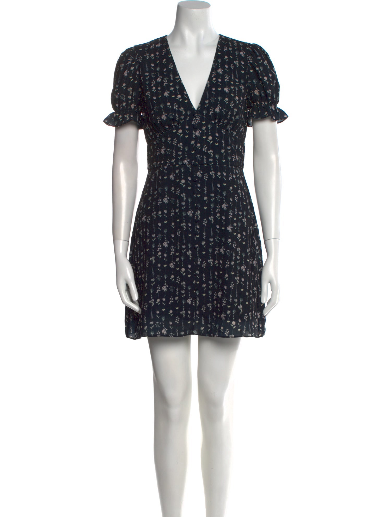 TVF for DVF Floral Print Mini Dress