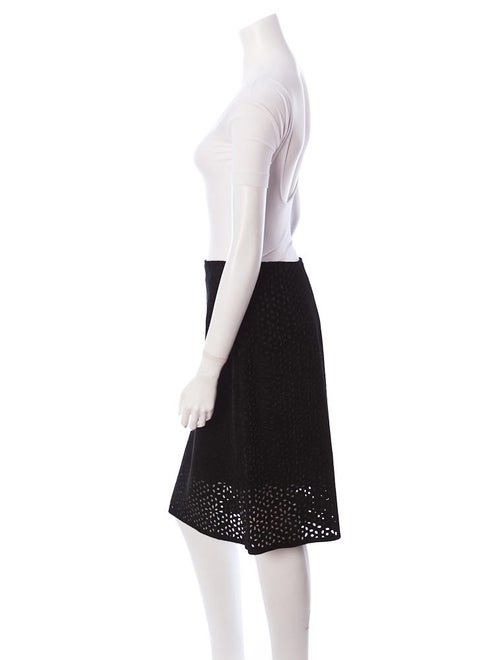 Theory Perforated Leather Skirt