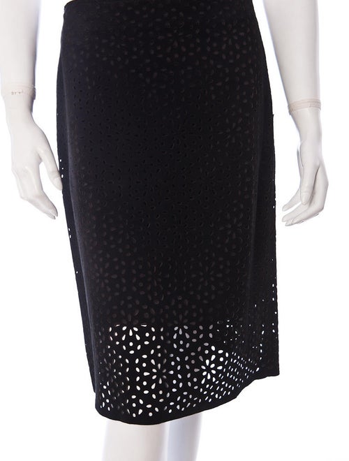 Theory Perforated Leather Skirt