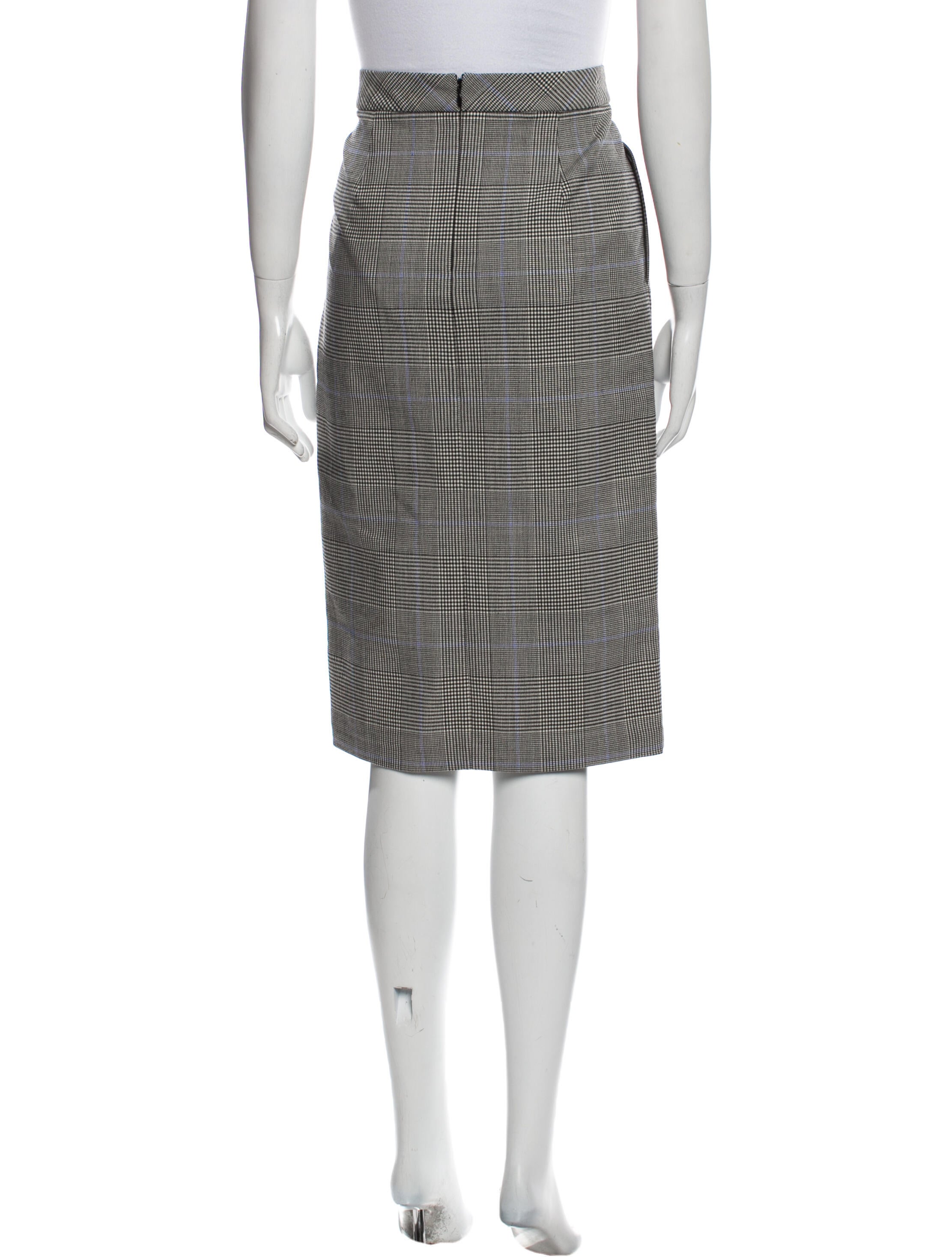 Theory Virgin Wool KneeLength Skirt Black Skirts, Clothing