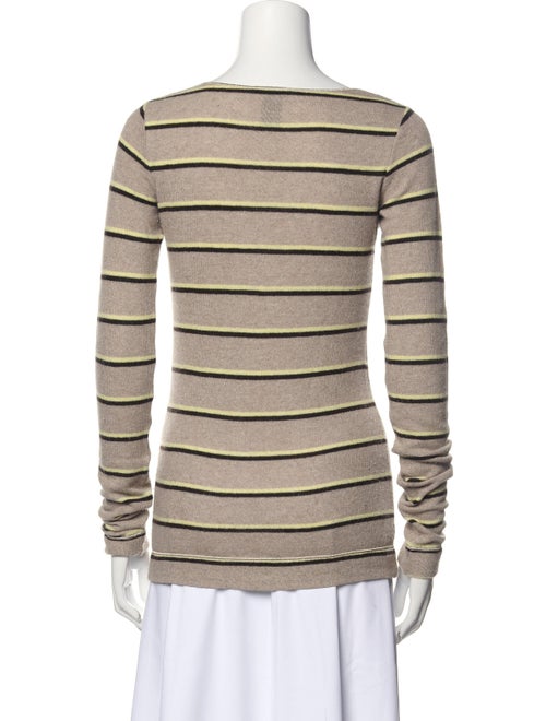 Theory Striped Scoop Neck Top