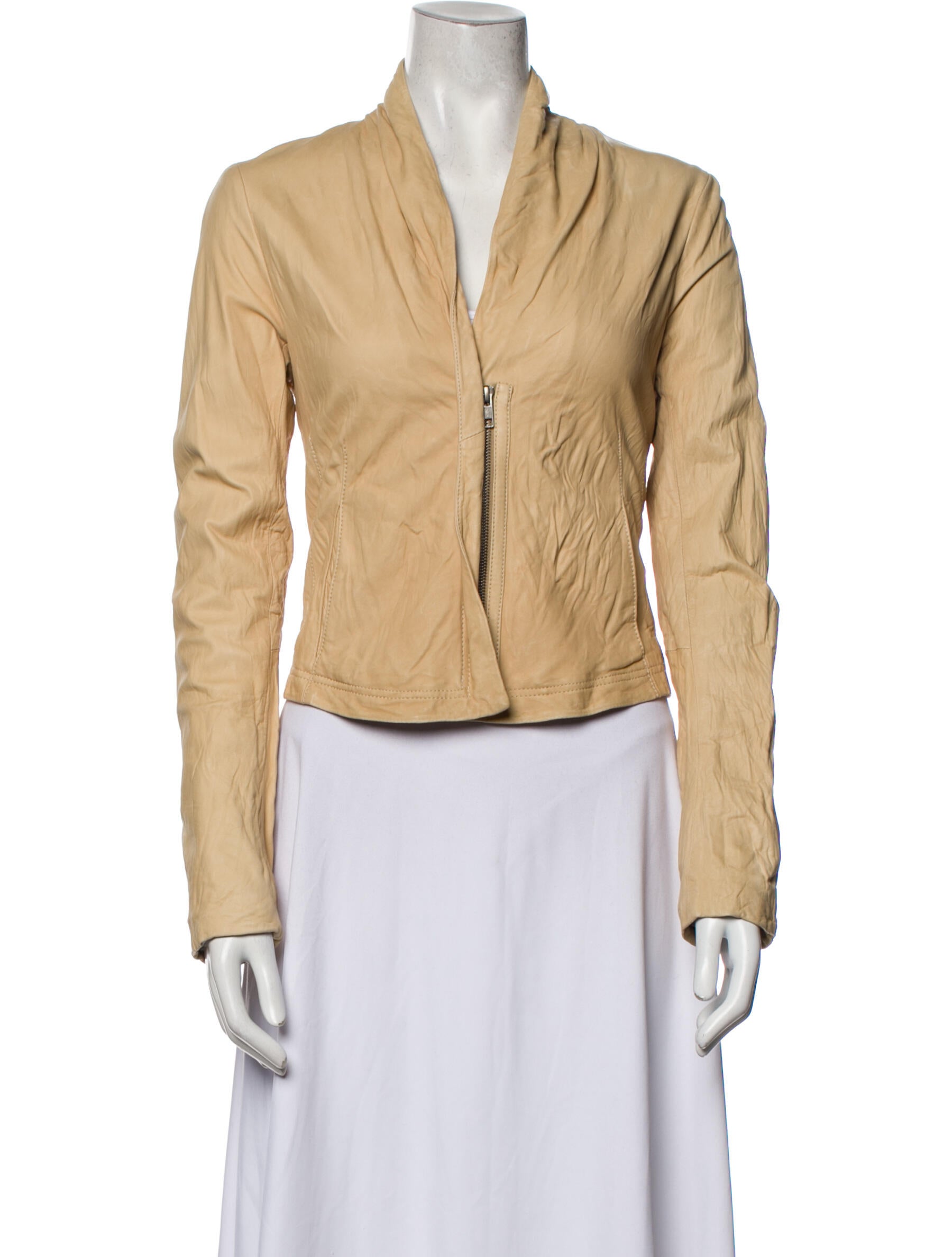 theory leather blazer