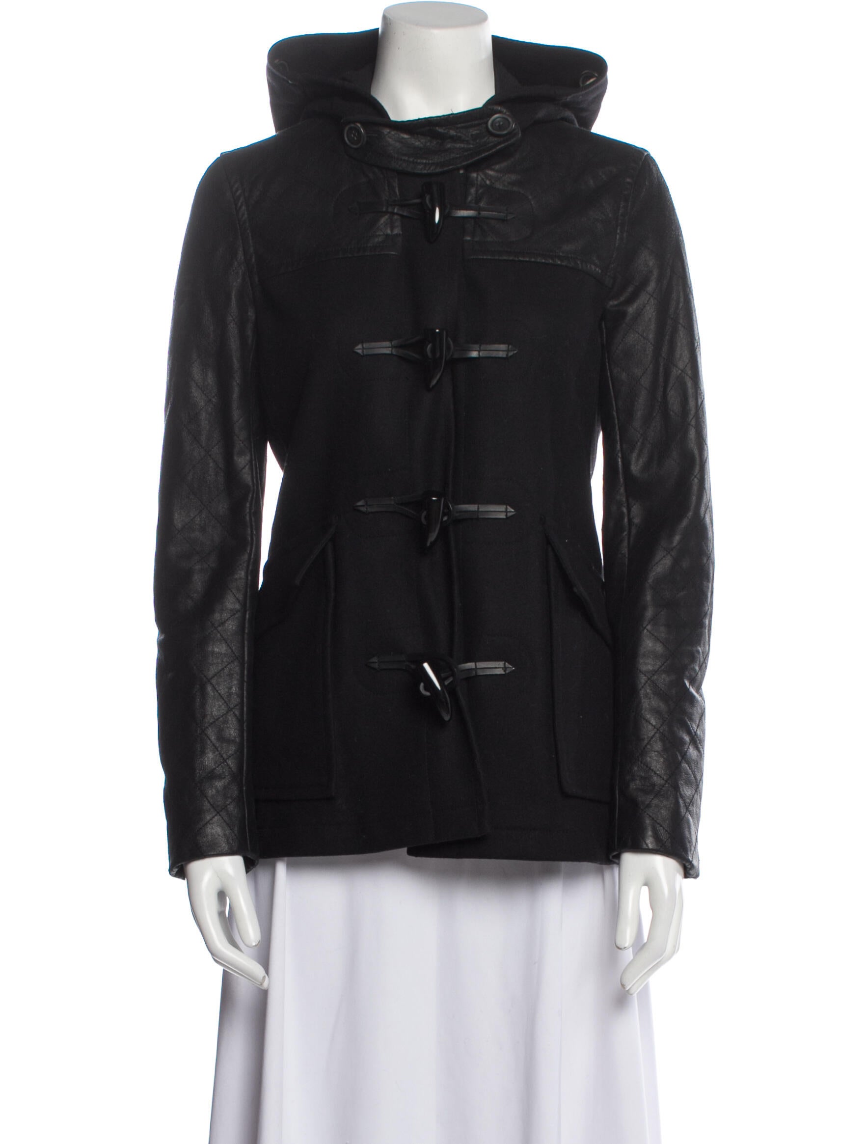 Theory Virgin Wool Utility Jacket Black Jackets, Clothing WTE202191