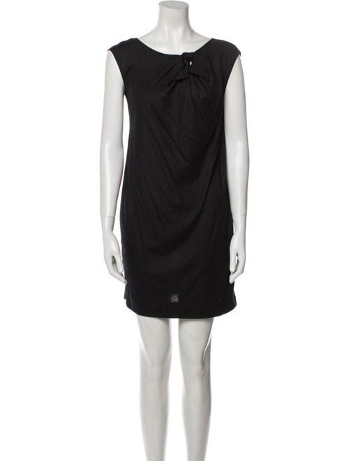 Theory Bateau Neckline Mini Dress