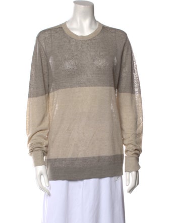 Theory Striped Crew Neck Sweater