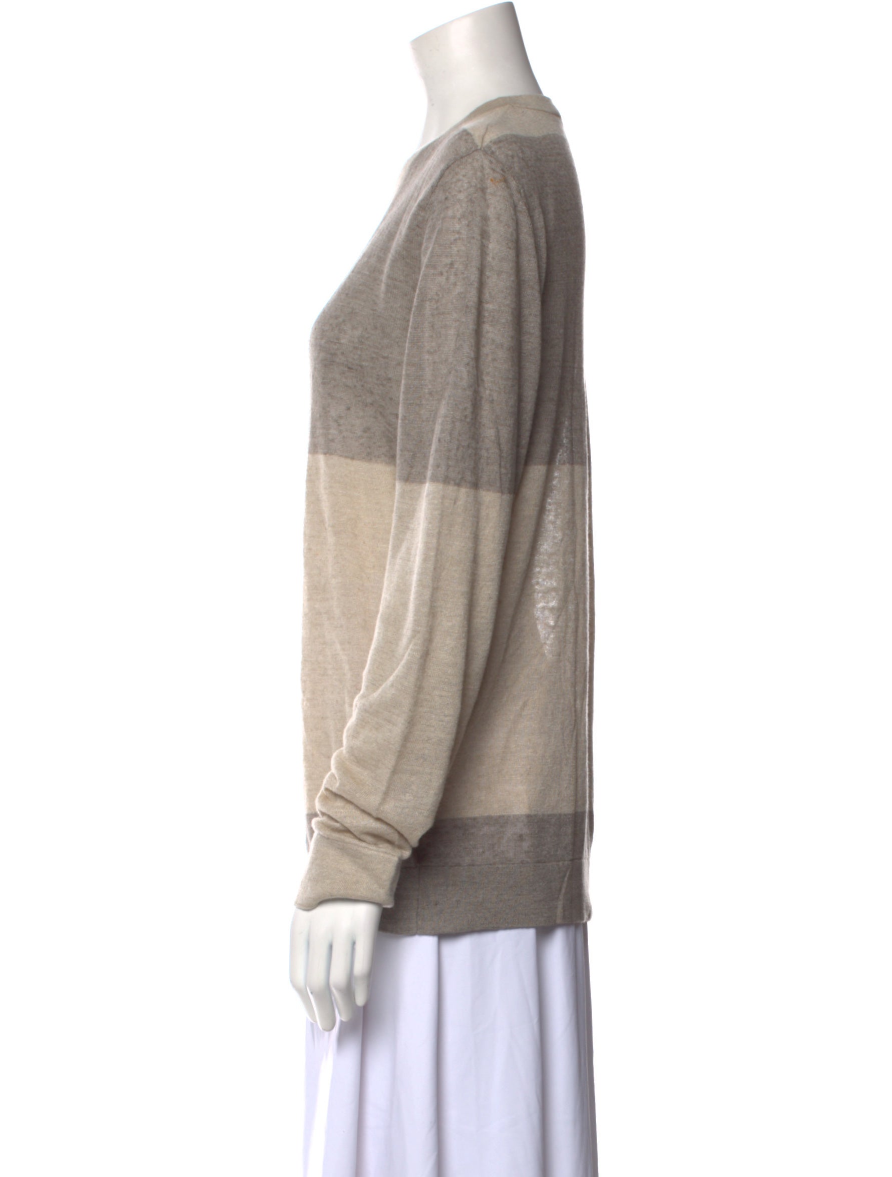 Theory Striped Crew Neck Sweater