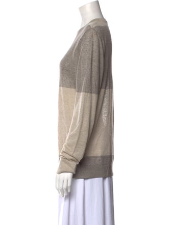 Theory Striped Crew Neck Sweater