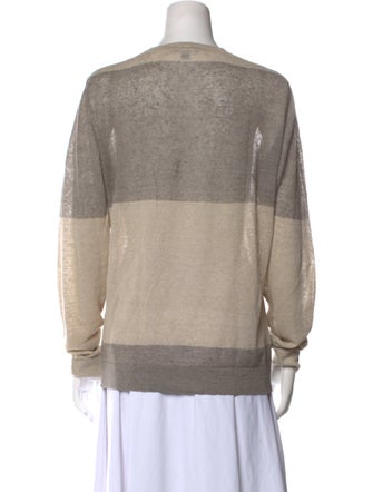 Theory Striped Crew Neck Sweater