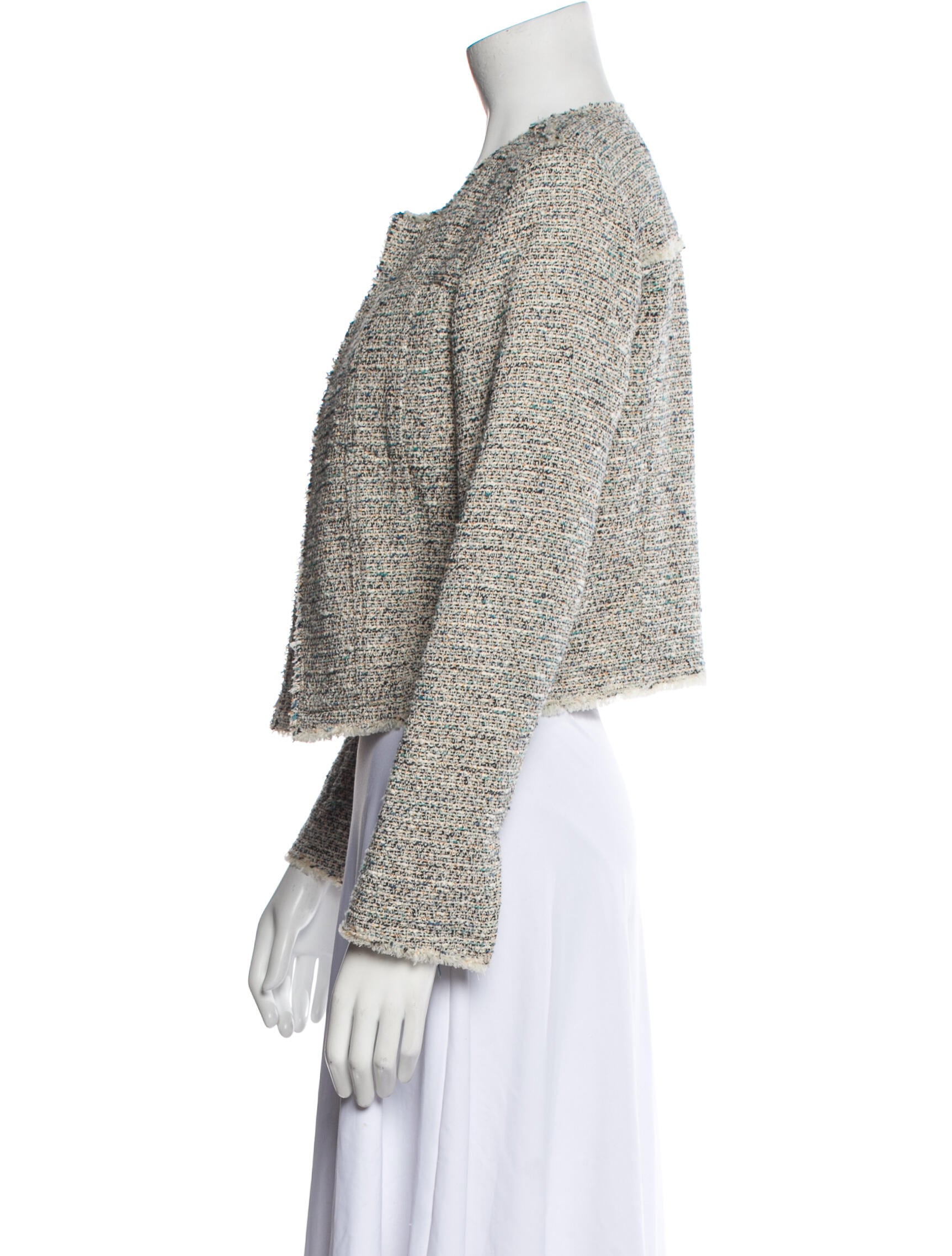 Theory Tweed Pattern Evening Jacket