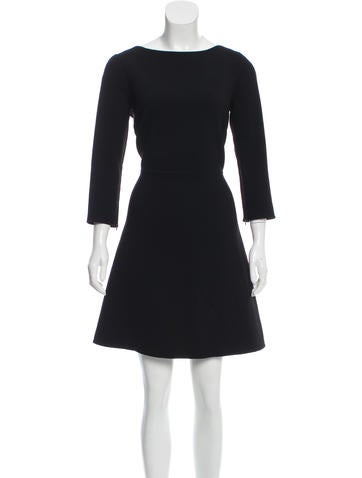 Theory Virgin Wool A-Line Dress