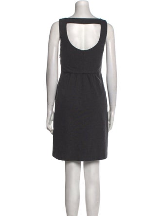 Theory Bateau Neckline Mini Dress