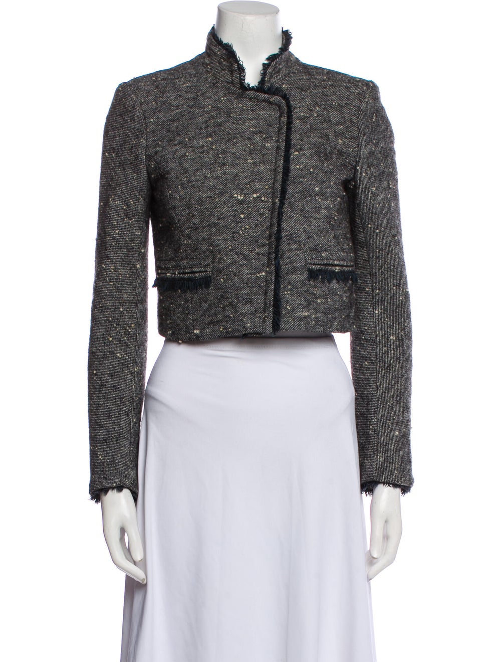 Theory Tweed Pattern Evening Jacket Gem