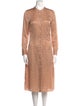 Theory Printed Midi Length Dress