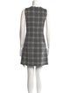 Theory Plaid Print Mini Dress