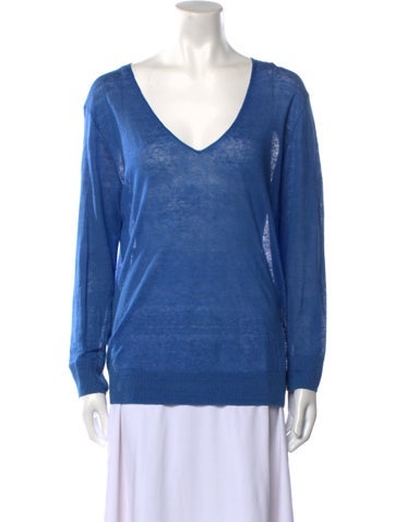 Theory Knitwear V-Neck Sweater Petite