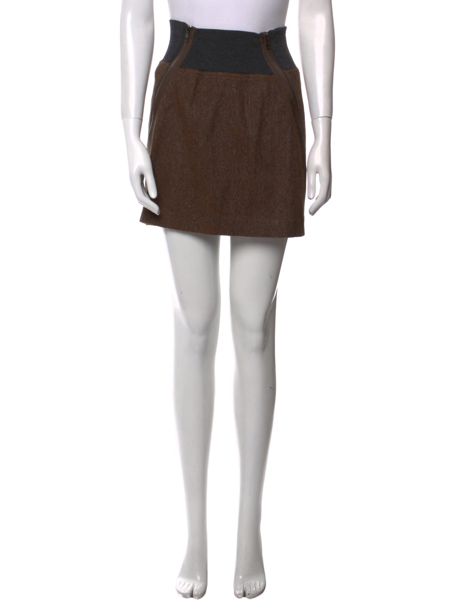 Theory Virgin Wool Mini Skirt