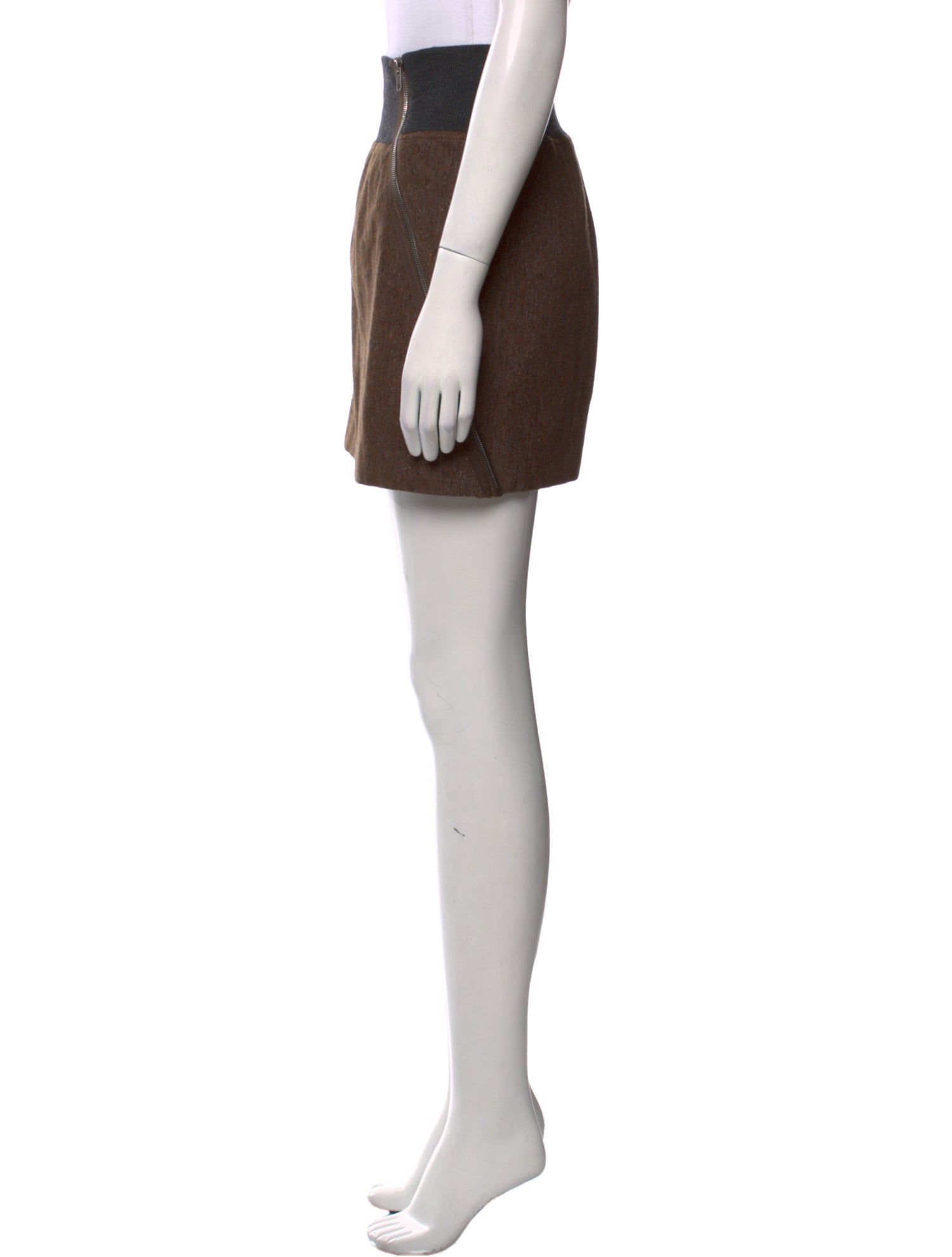 Theory Virgin Wool Mini Skirt