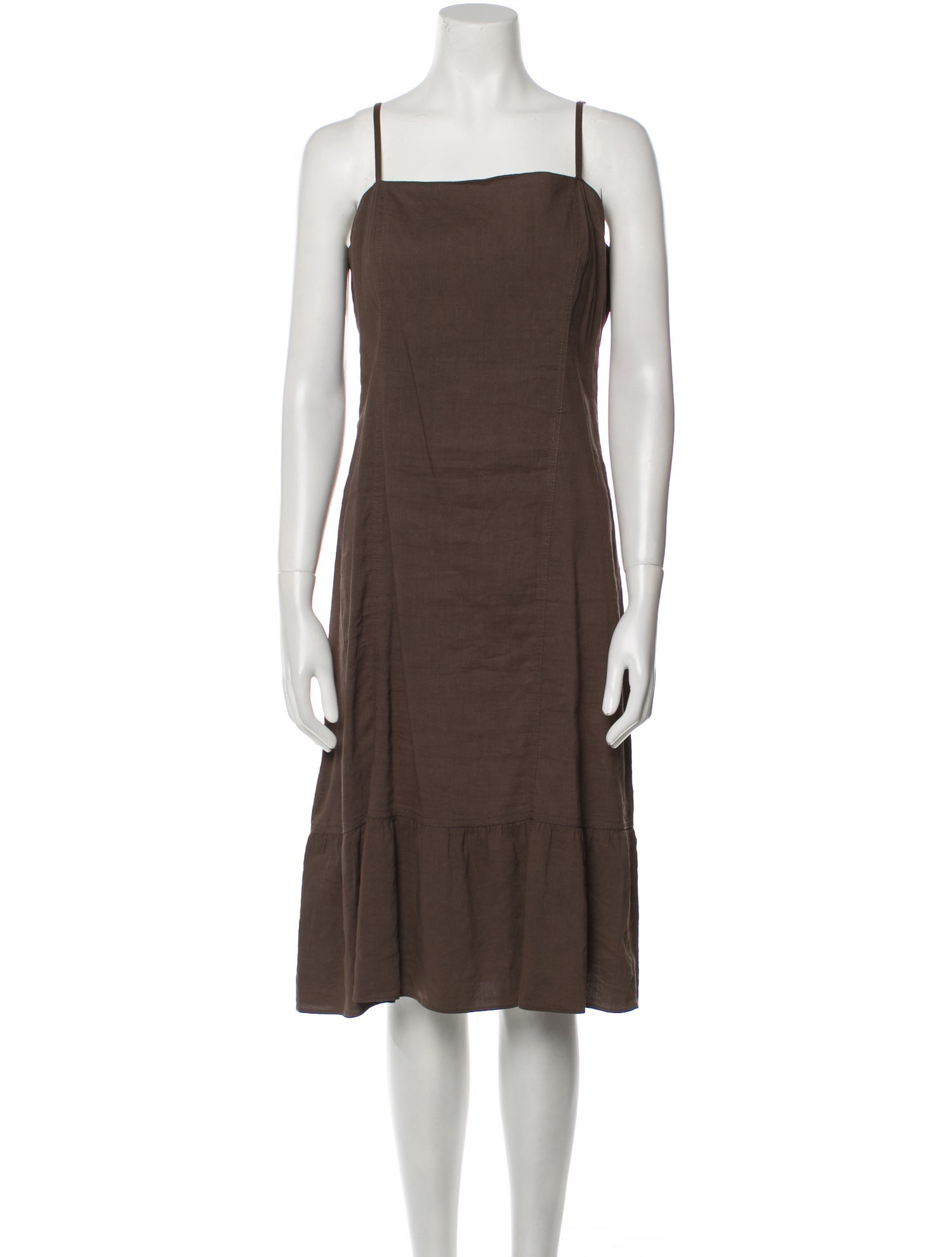Theory Linen Midi Length Dress